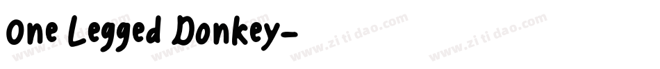 One Legged Donkey字体转换